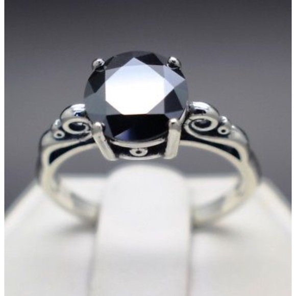 Jewelry - Sale! 1.48 cts Black Natural Diamond Ring
